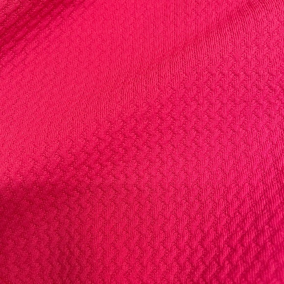 Fuchsia Off Shoulder Fitted Maternity Dress - Picture 8 of 9